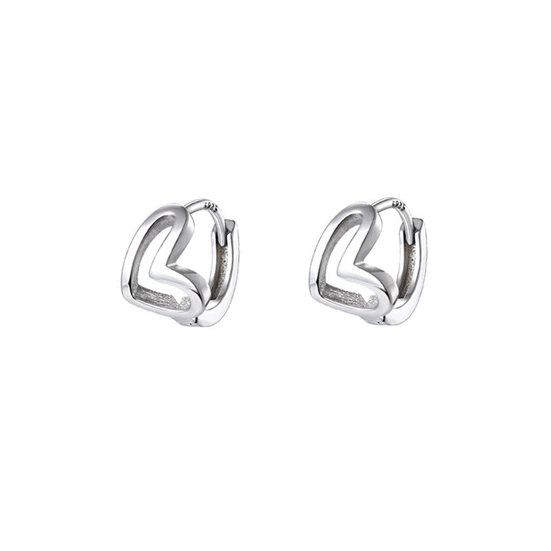 Love Earrings for Women 2024 New Trendy Niche Design Hollow Personality Temperament Earrings Stud Earrings