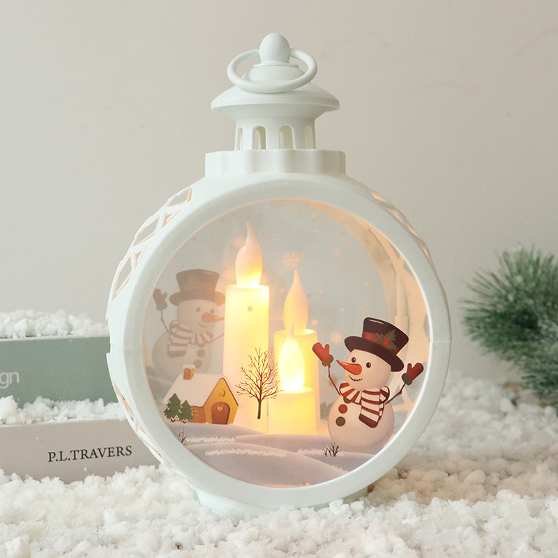Christmas decorations, retro night lights, glowing gifts, window ornaments, table decorations, props, atmosphere pendants