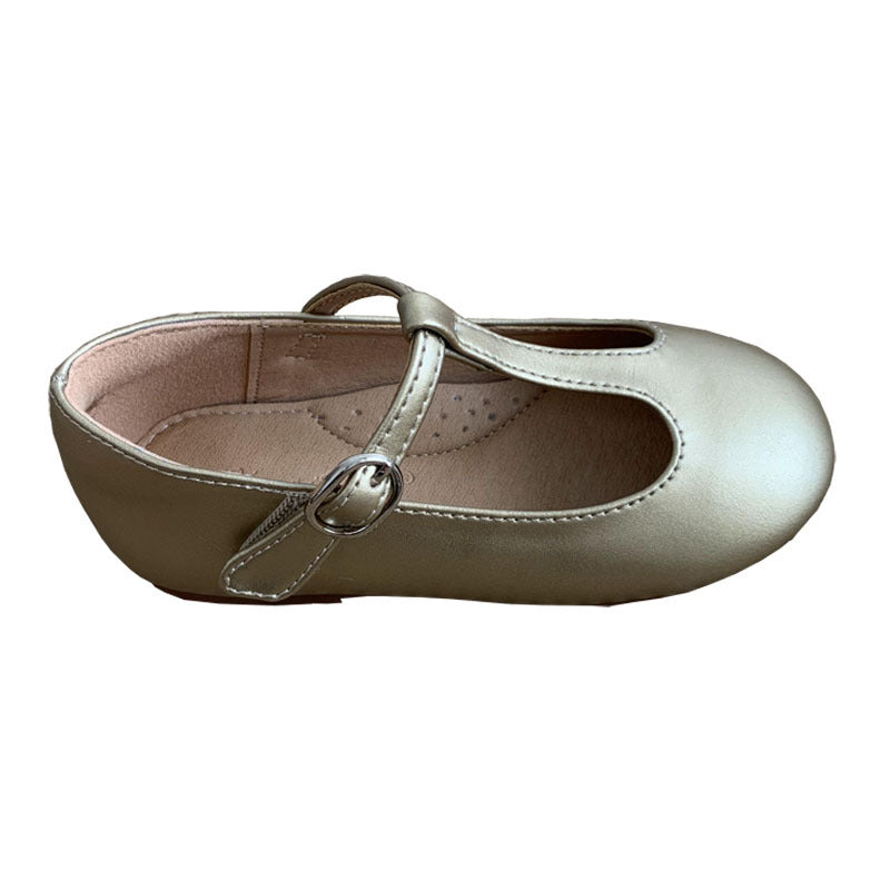 Korean children's shoes are niche foreign soft-soled leather shoes, shallow and versatile, retro princess shoes, flat soles, solid color girls' single shoes, trendy