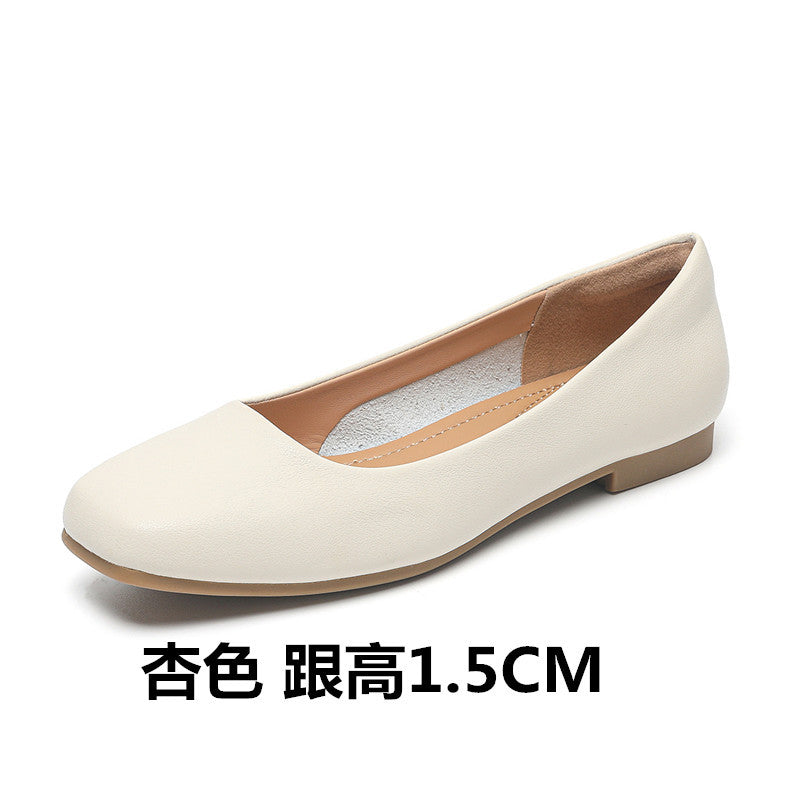 Flight attendant work shoes, black professional shoes, medium heel, thick heel single shoes, soft soles, comfortable and not tiring feet, civil servant interview women's shoes