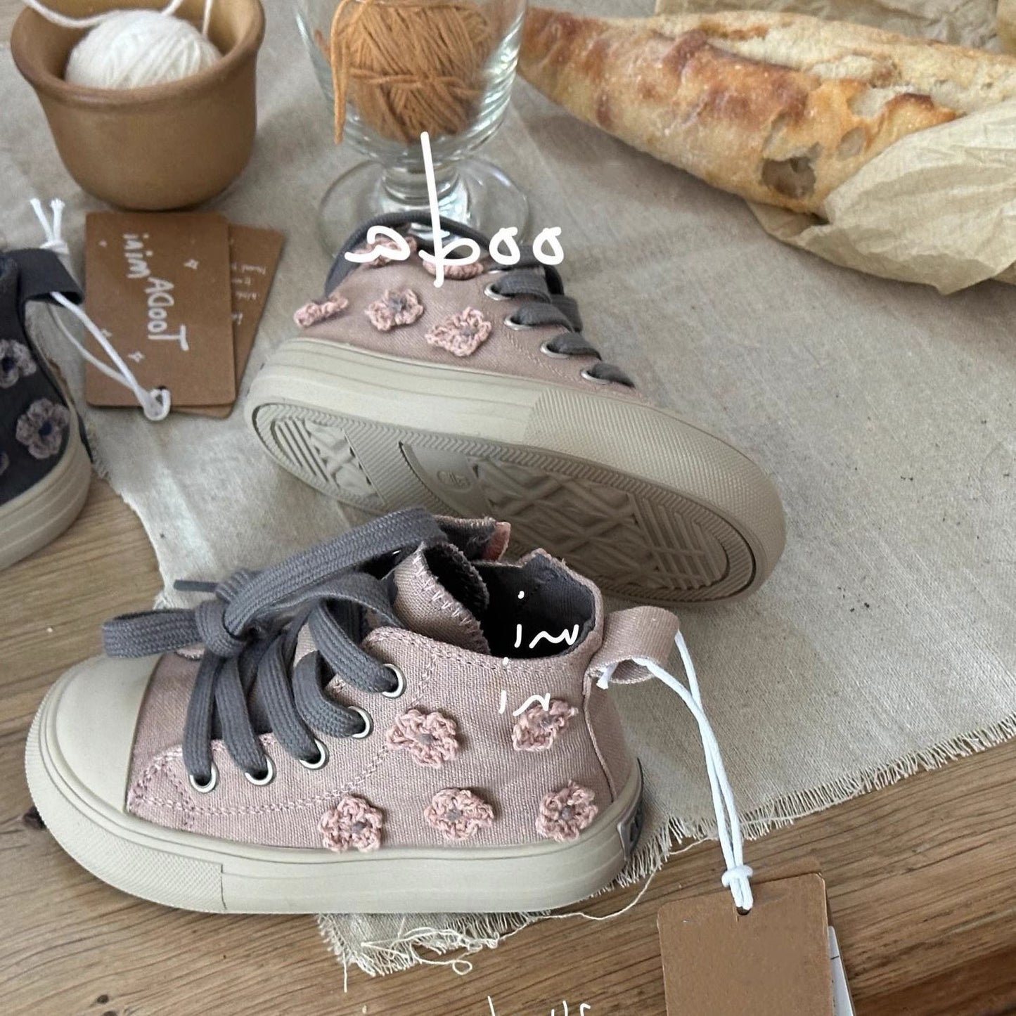 Korean children's shoes 2025 autumn new children's high-top canvas shoes girls' small flower side zipper versatile casual board shoes