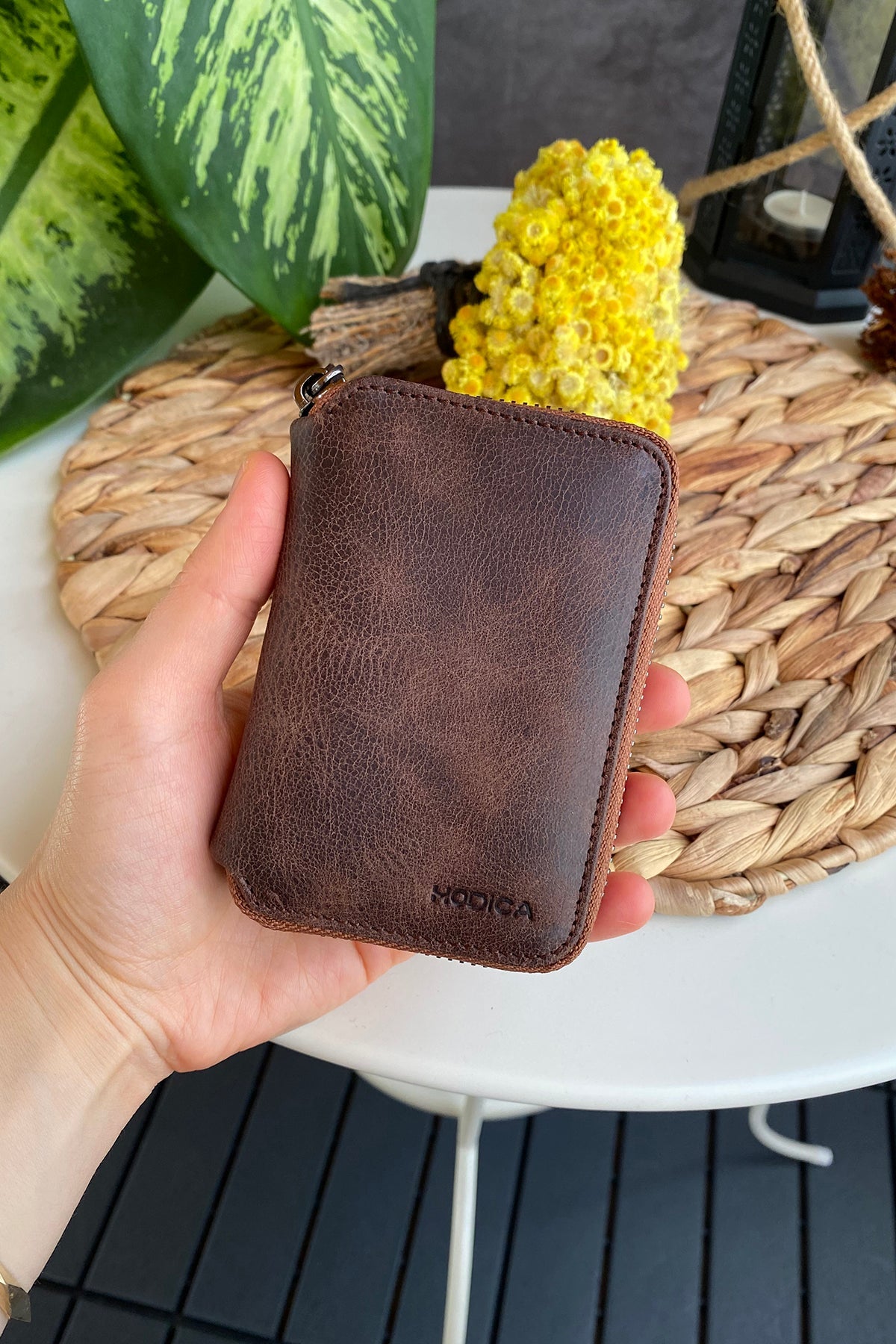 Porto - Genuine Leather Wallet with Zipper Feature