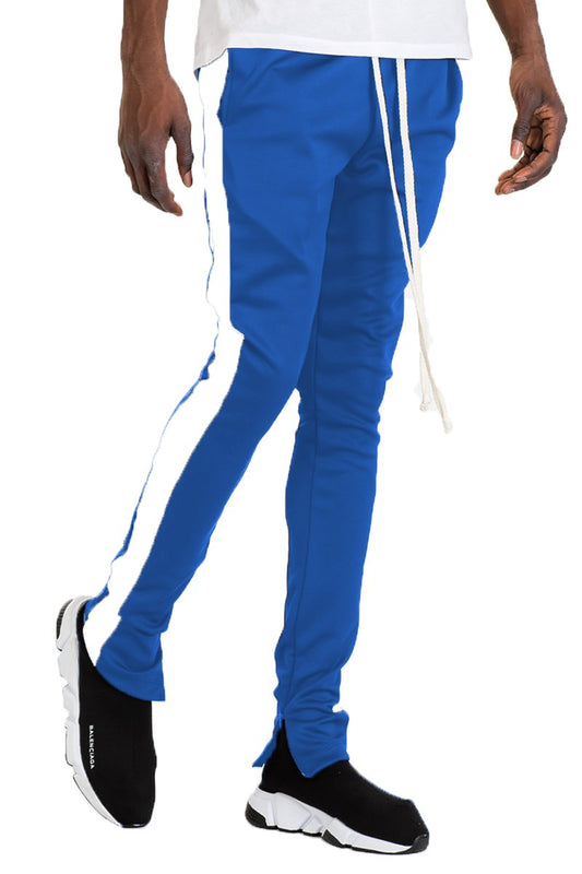 HOLIDAY TRACK PANTS- ROYAL/ WHITE