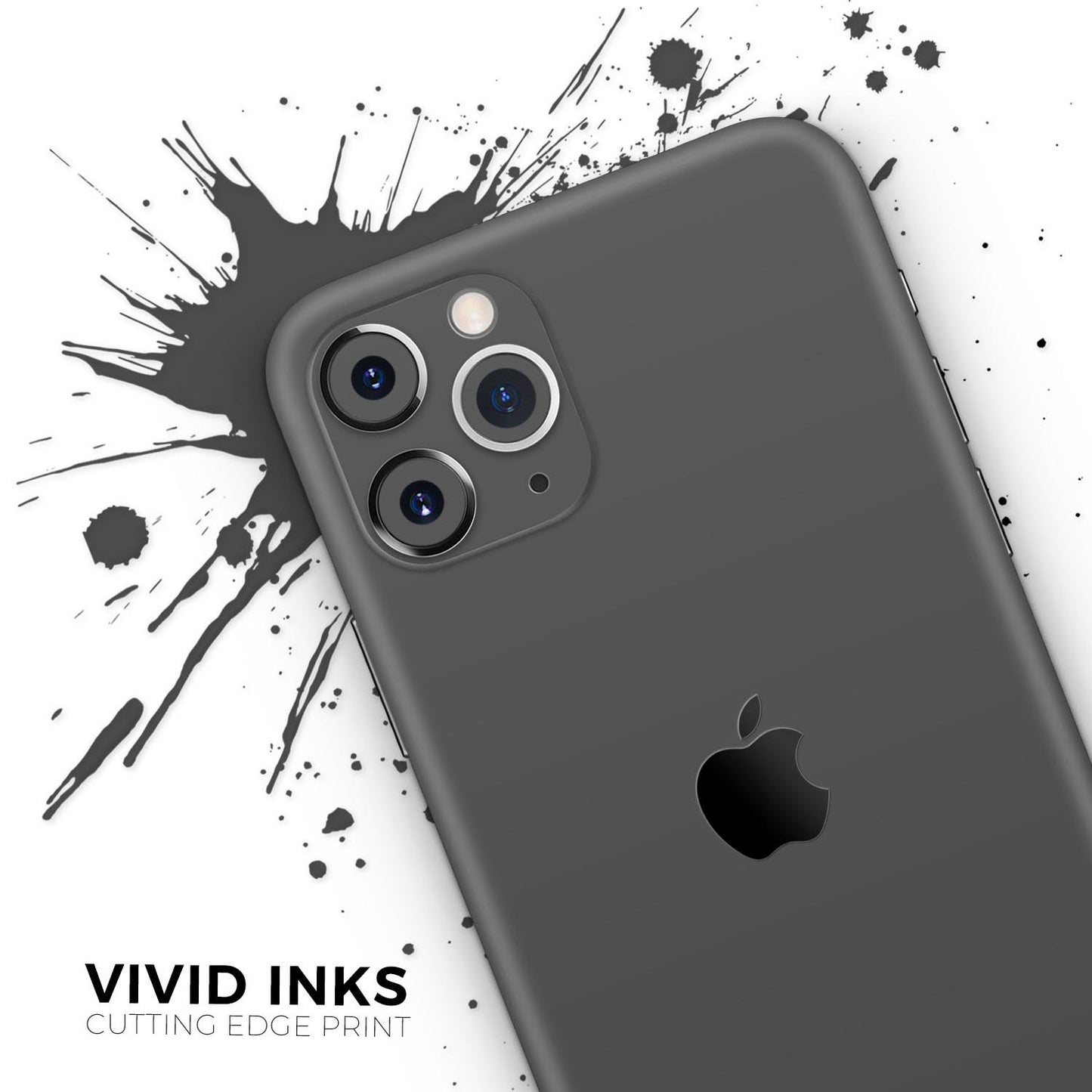 Solid Dark Gray // Skin-Kit compatible with the Apple iPhone 14, 13,