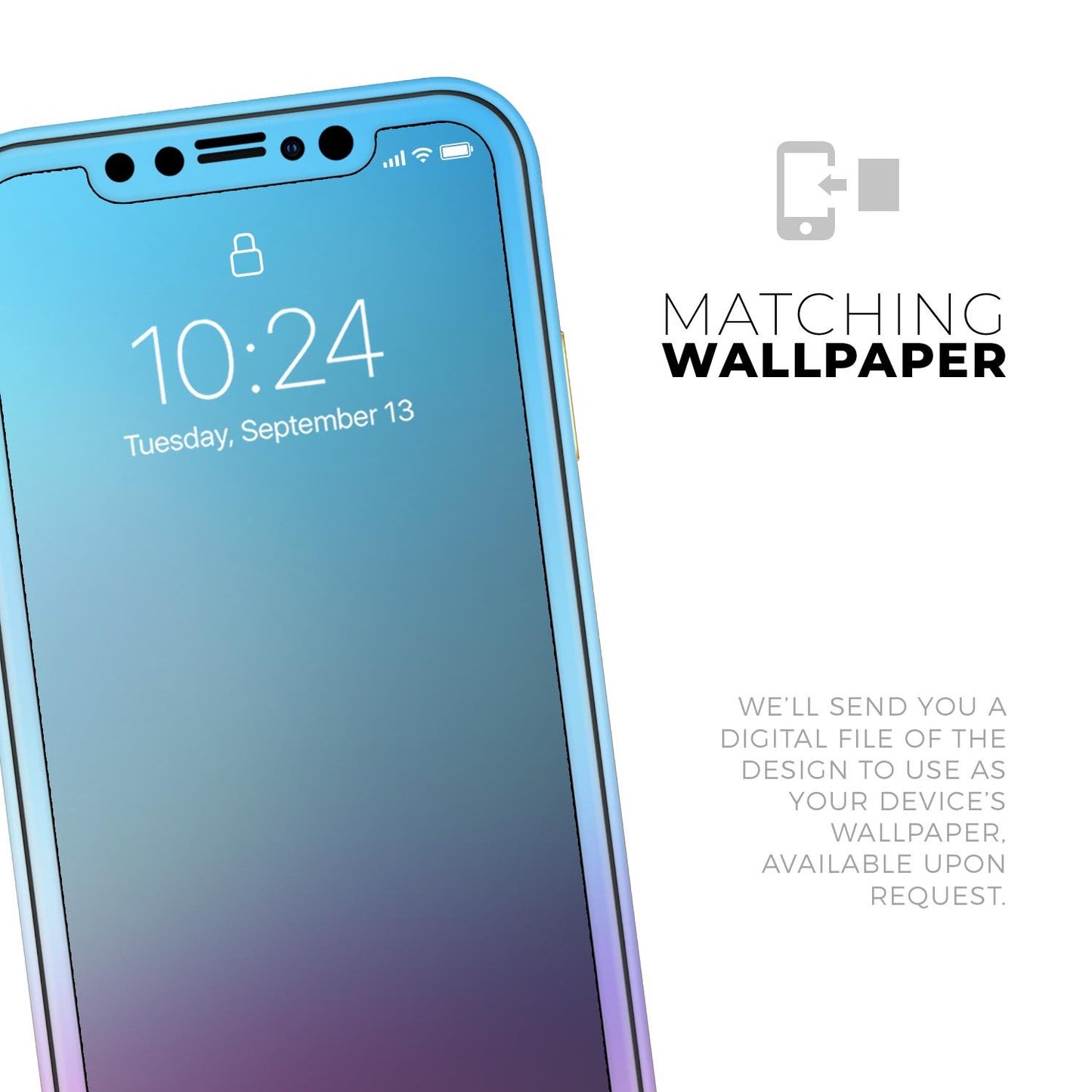 Subtle Tie-Dye Tone // Skin-Kit compatible with the Apple iPhone 14,