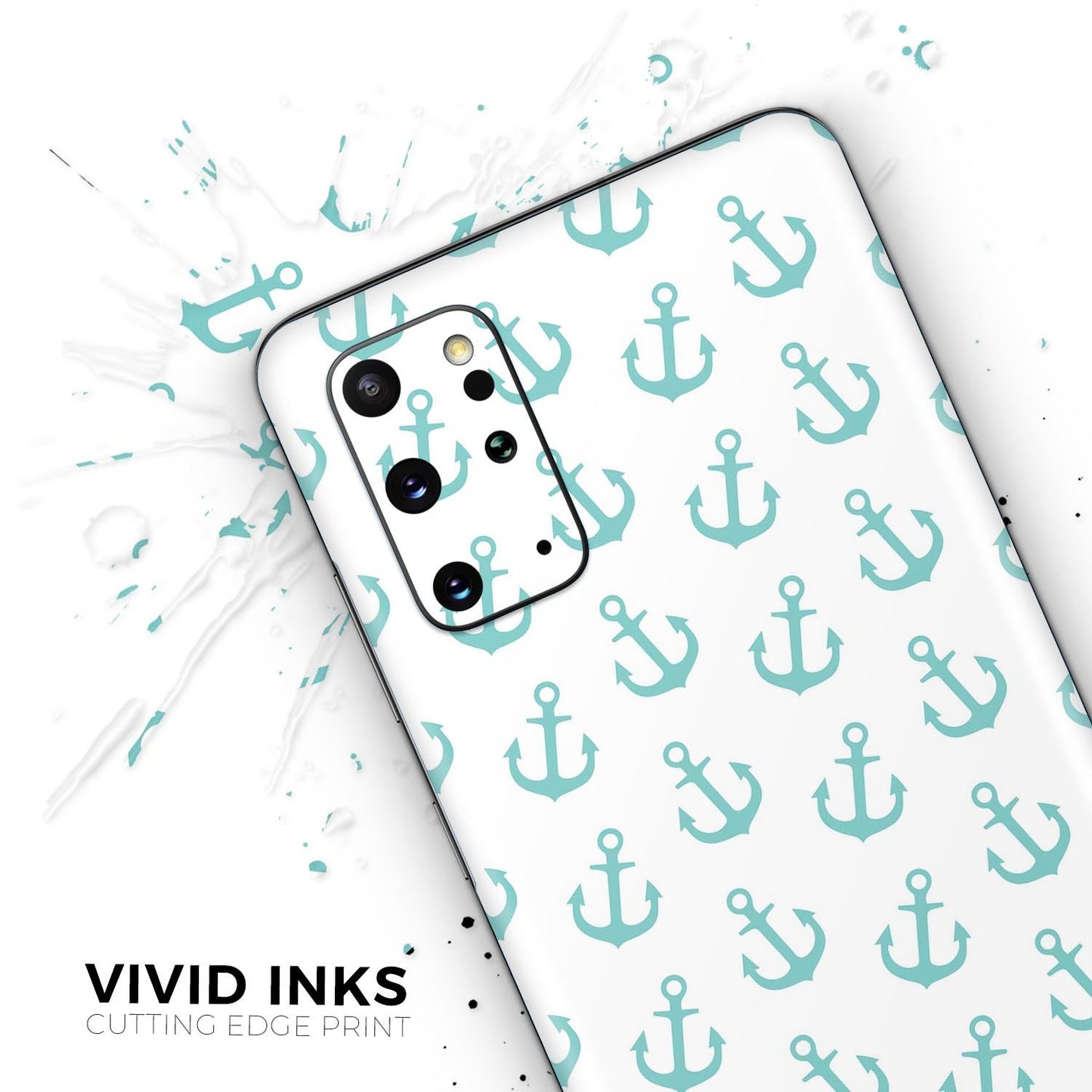 Teal Micro Anchors - Skin-Kit for the Samsung Galaxy S-Series S20, S20