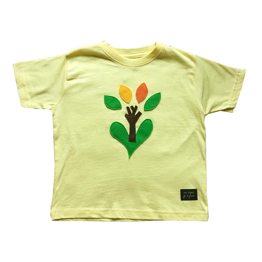 mi cielo x JUAN DE LASCURAIN - The Tree – Yellow Kids Tee – Boys or