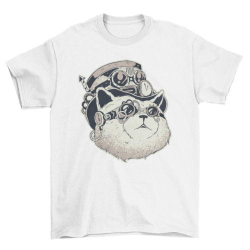 Steampunk cat t-shirt