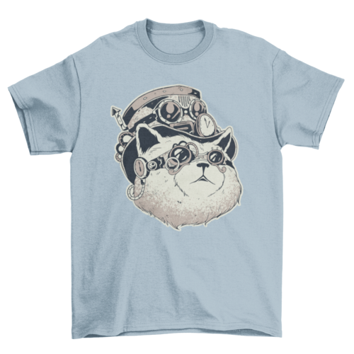 Steampunk cat t-shirt