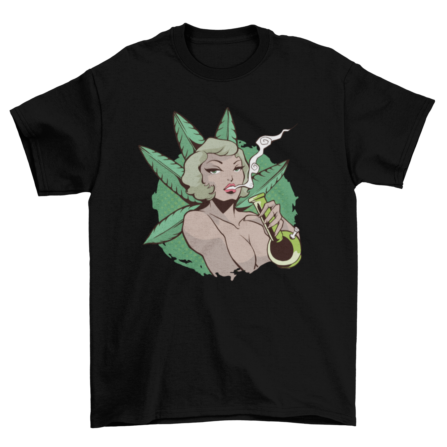 Woman smoking bong t-shirt