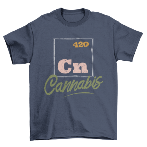 Cannabis Periodic Element T-shirt Design