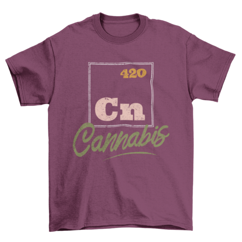 Cannabis Periodic Element T-shirt Design