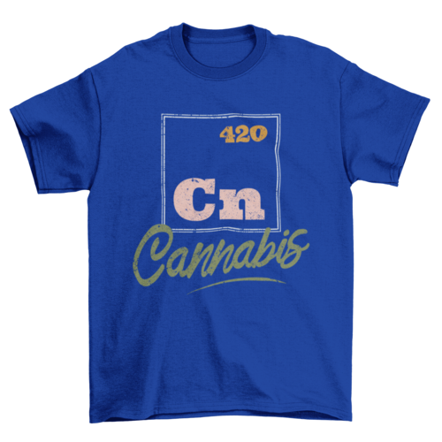 Cannabis Periodic Element T-shirt Design