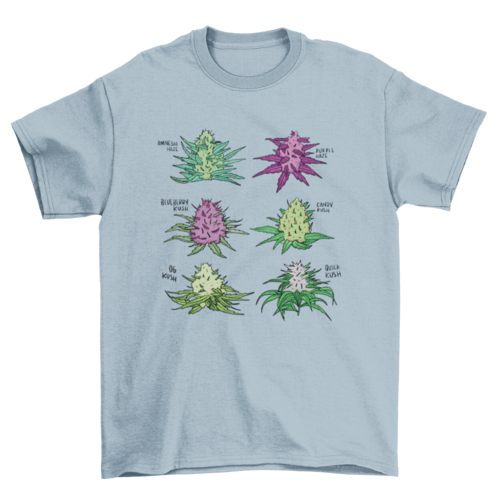 Cannabis Strain Set T-shirt