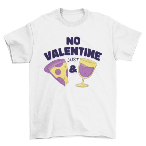 No valentine t-shirt design