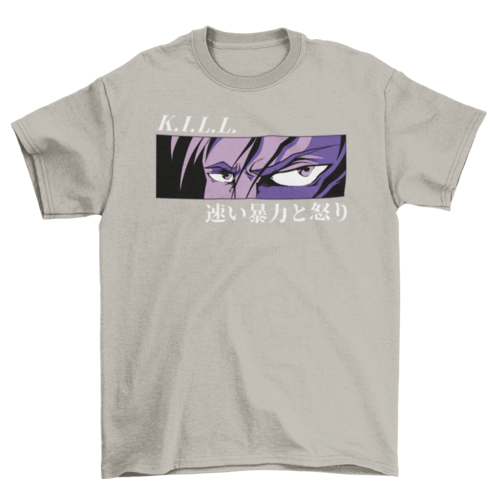 Anime angry eyes t-shirt