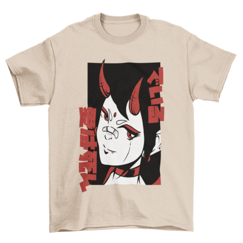 Horror anime girl t-shirt