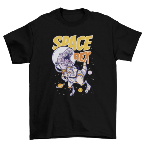 Space t-rex t-shirt