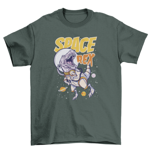 Space t-rex t-shirt
