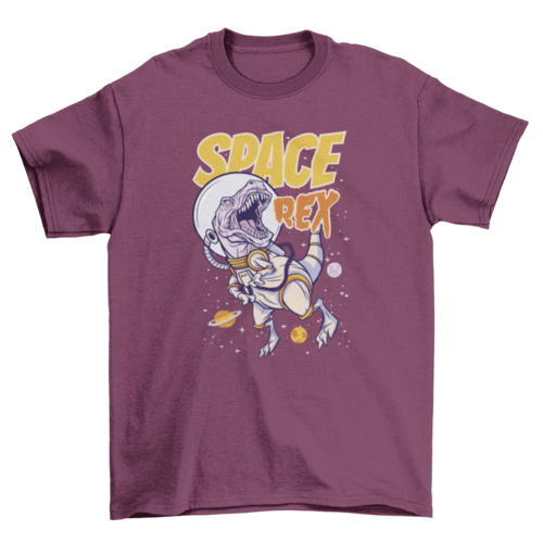 Space t-rex t-shirt