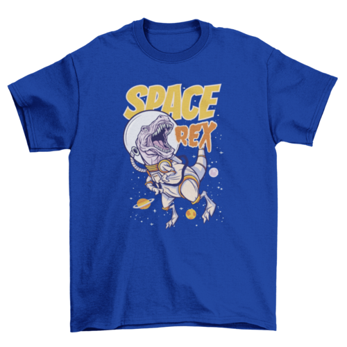 Space t-rex t-shirt