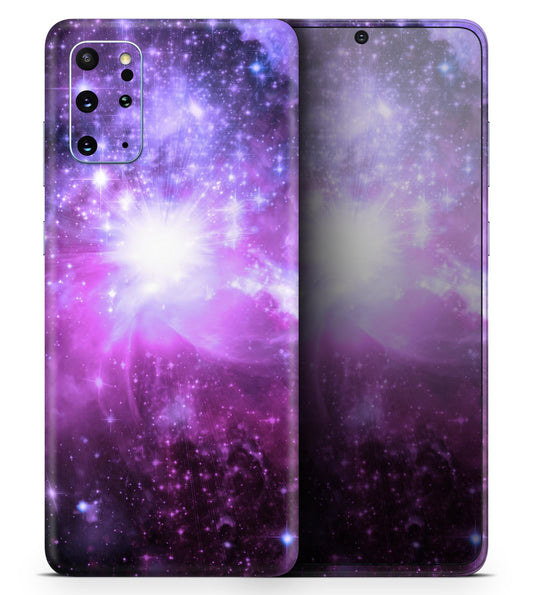 Violet Glowing Nebula - Skin-Kit for the Samsung Galaxy S-Series S20,