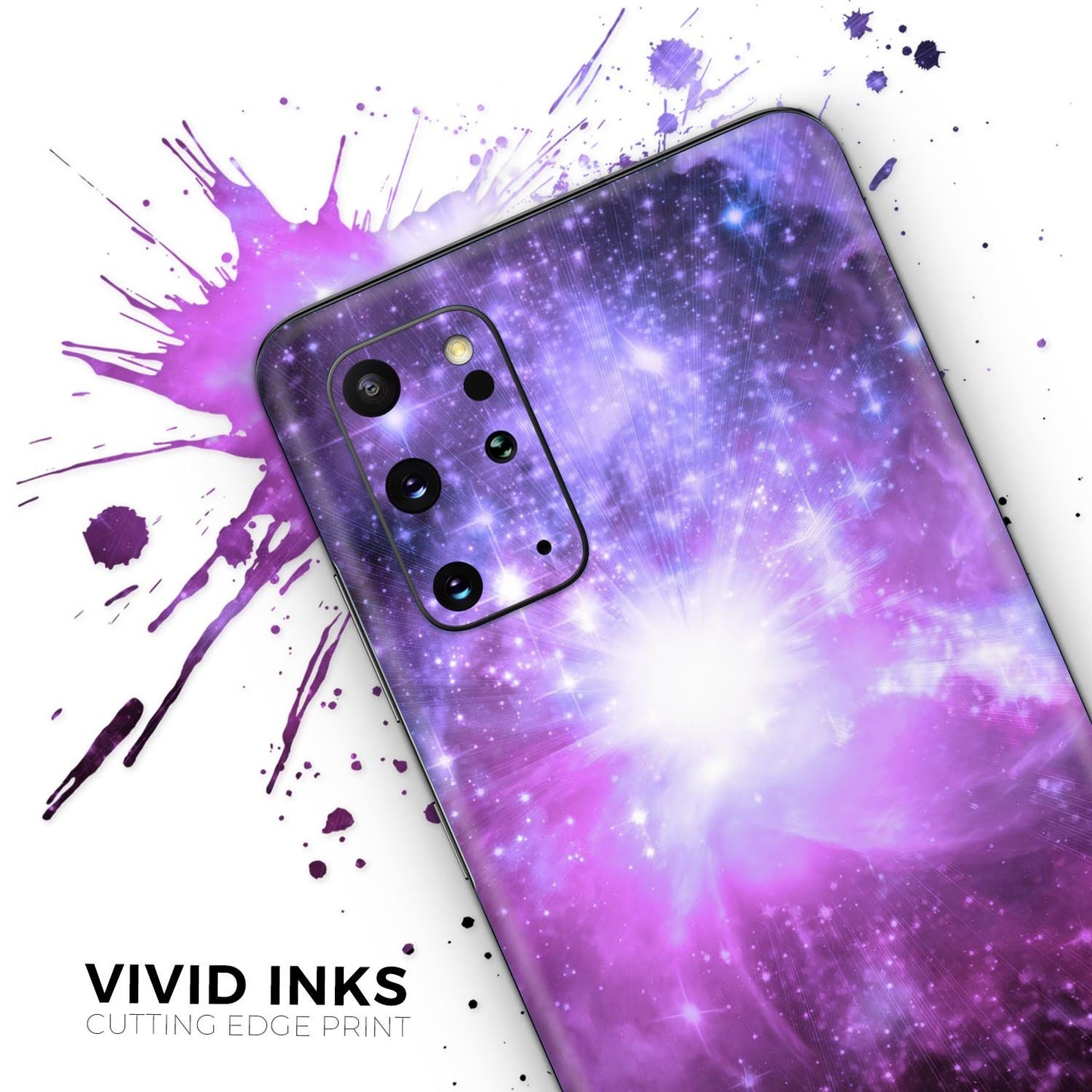 Violet Glowing Nebula - Skin-Kit for the Samsung Galaxy S-Series S20,