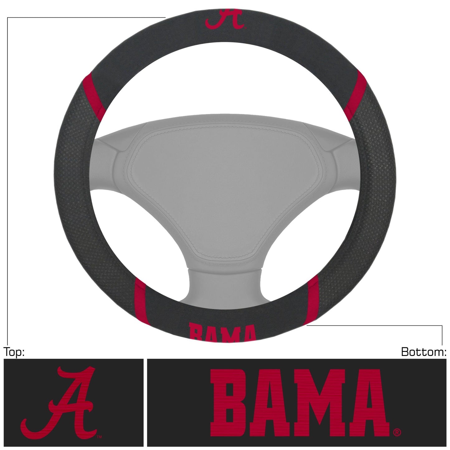 NCAA CAR STEERING WHEEL COVER