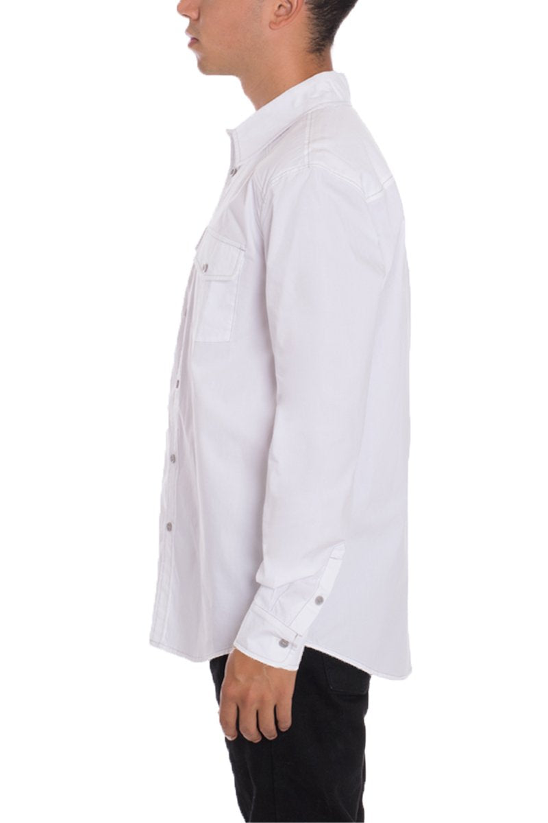 Weiv Long Sleeve Shirts White