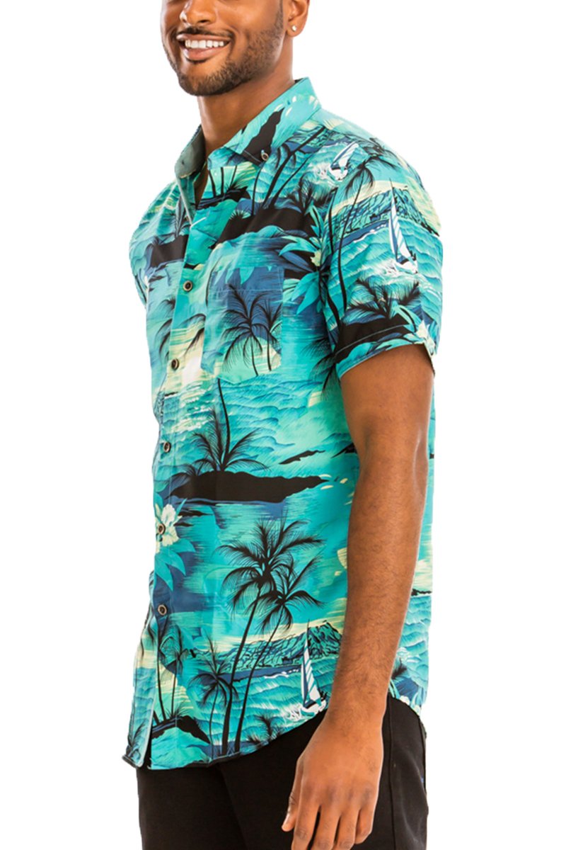 HAWAIIAN BUTTON DOWN SHIRT