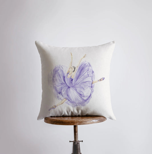 Watercolor Jumping Purple Ballerina | Dancing | Ballerina Decor |