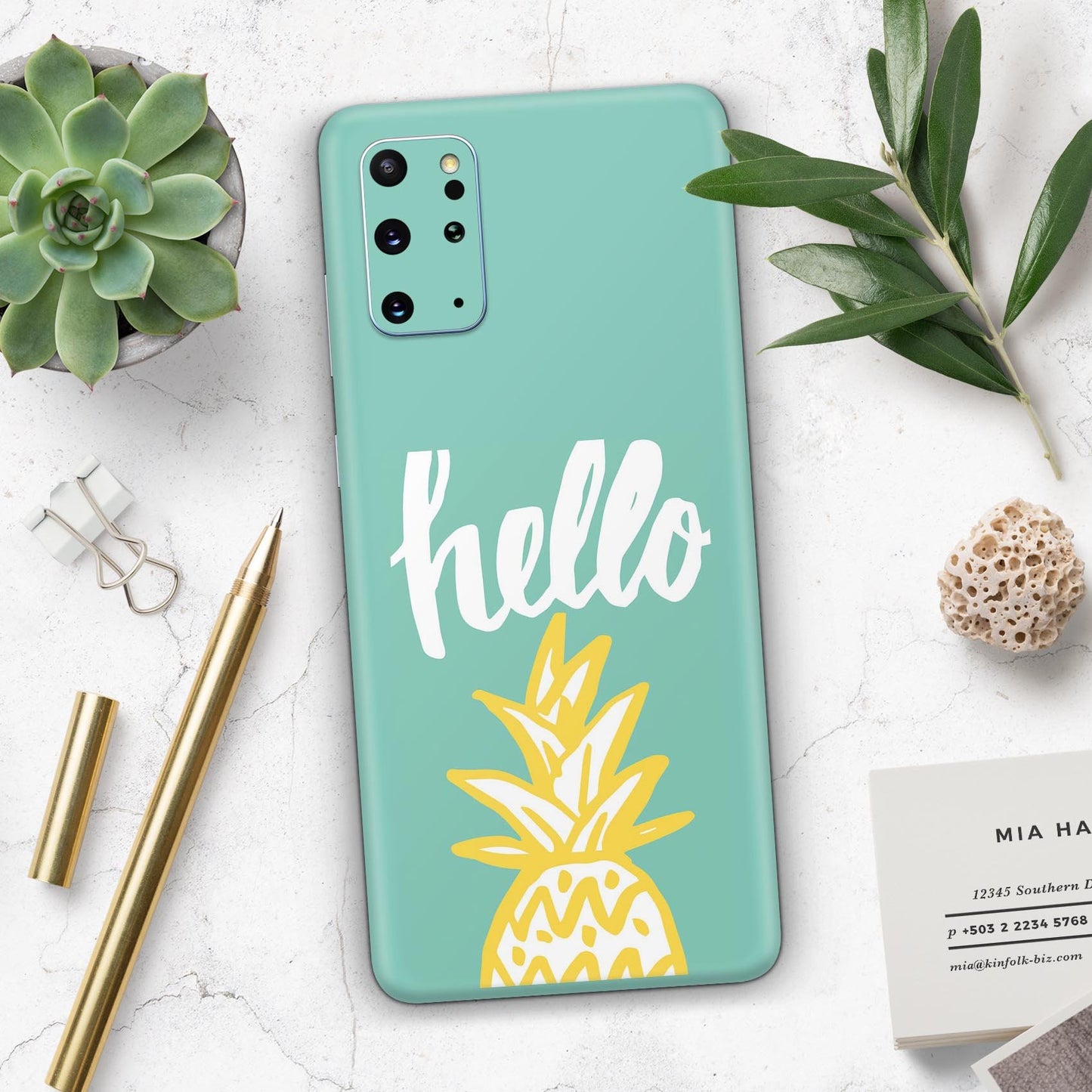 Well Hello Pineapple - Skin-Kit for the Samsung Galaxy S-Series S20,
