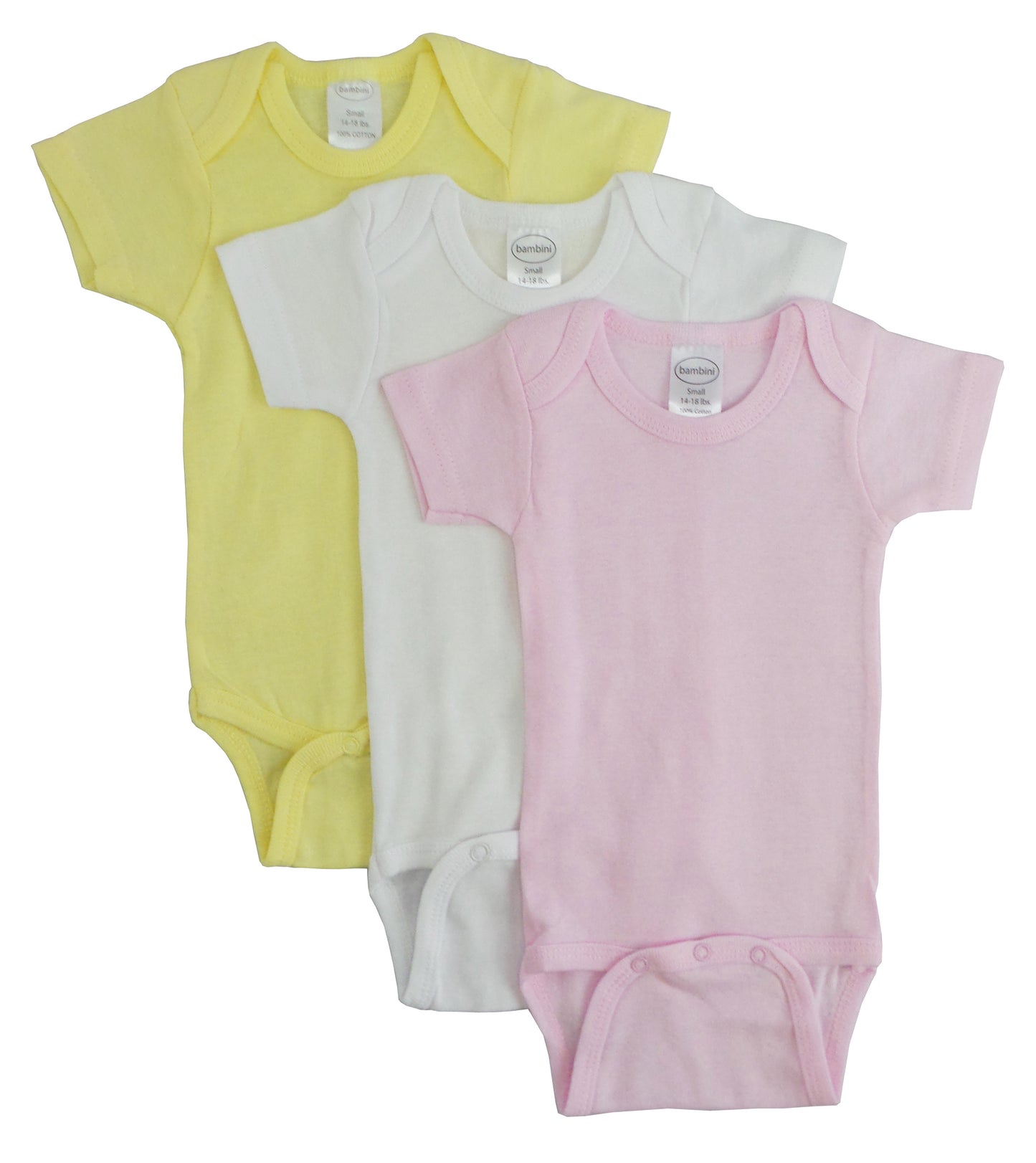 Bambini Pastel Girls Short Sleeve Variety Pack