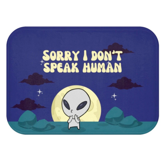 Funny Alien Bath Mat