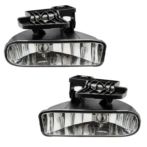 Fog Lights Left Right & 881 Bulbs for 99-02 GMC Sierra 00-06 Yukon