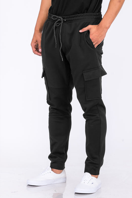 Cotton Blend Cargo Joggers