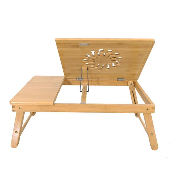 Adjustable Bamboo Rack Shelf Dormitory Bed Lap Desk