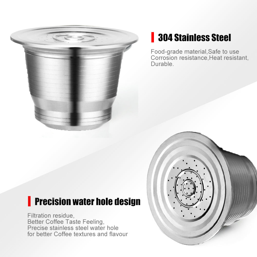 Stainless Steel Reusable Capsule Cup for Nespresso