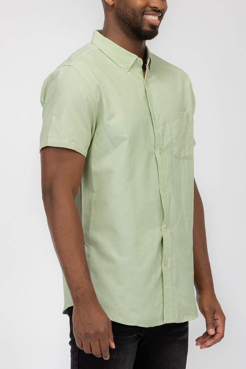 SIGNATURE SHORT SLEEVE BUTTON DOWN SHIRT