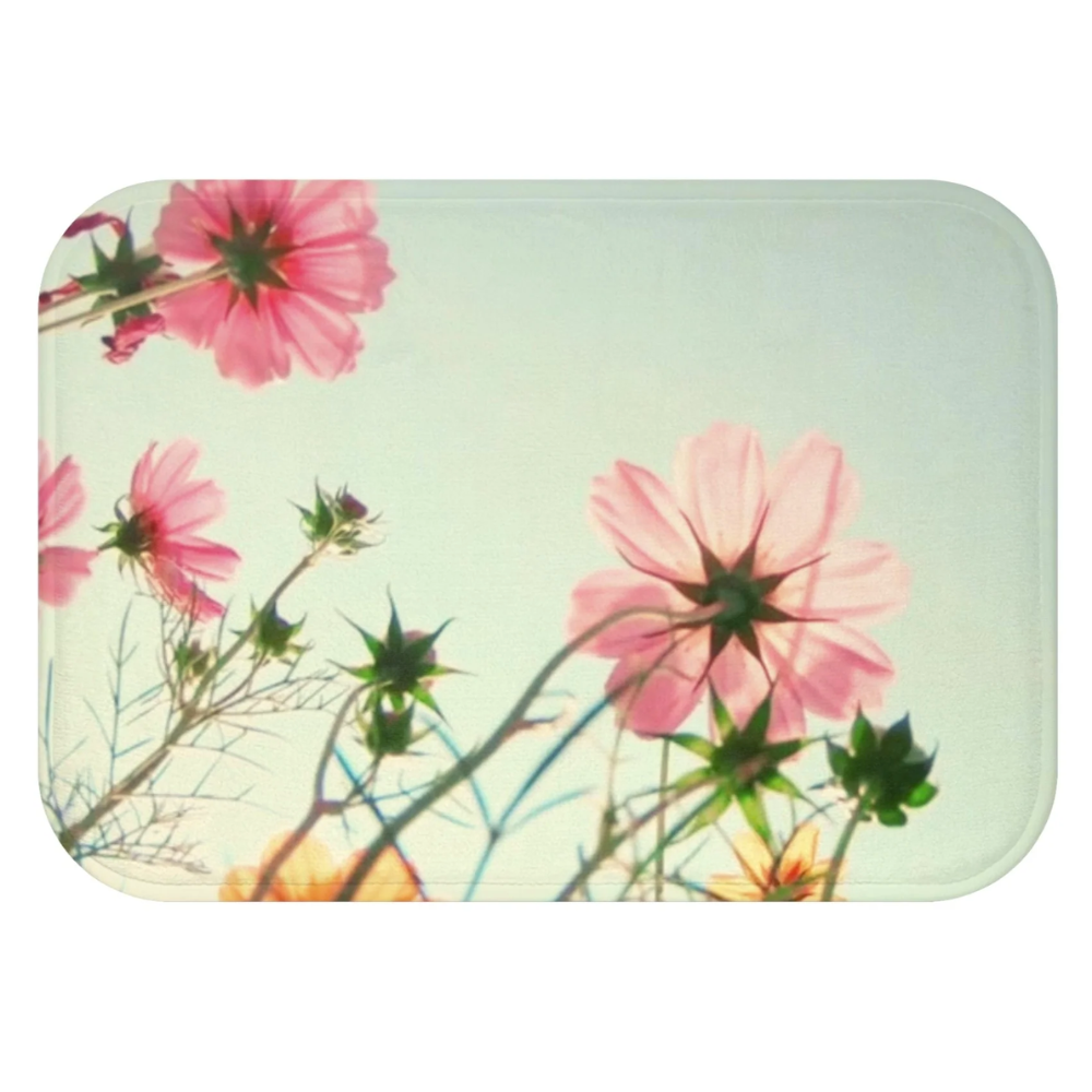 Flowers In The Field Bath Mat