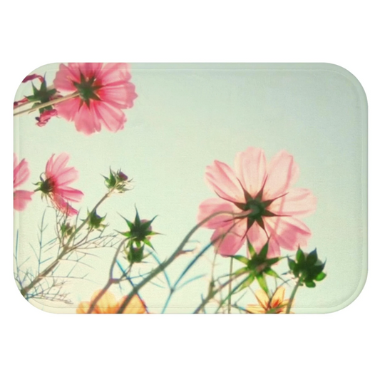 Flowers In The Field Bath Mat