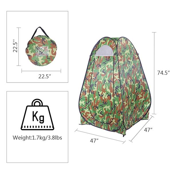 Portable Shower Tent Outdoor Privacy Toilet Changing Room