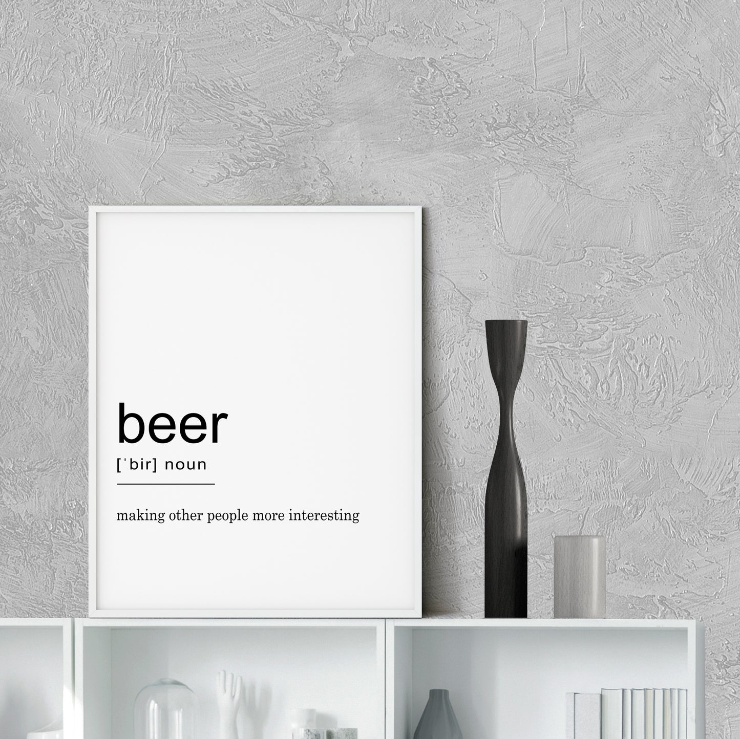 Beer Definition Wall Art Print