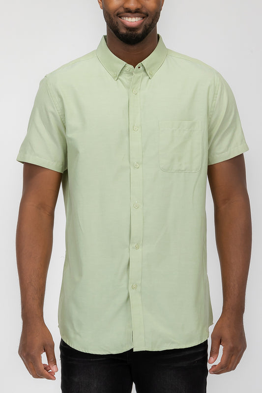 SIGNATURE SHORT SLEEVE BUTTON DOWN SHIRT