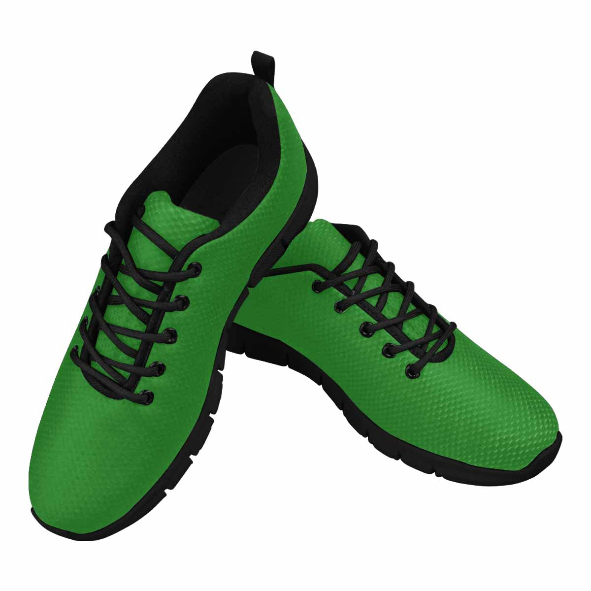 Sneakers For Men, Forest Green - Canvas Mesh Athletic Running Shoes