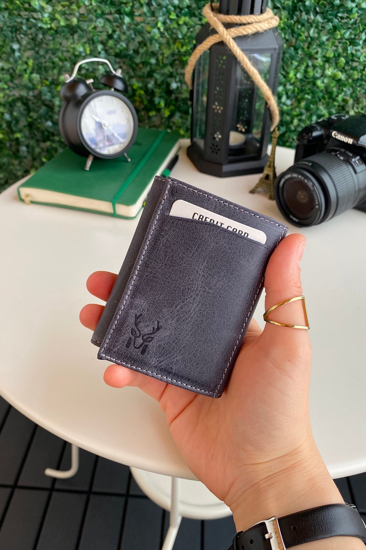 Pescol - Genuine Leather RFID Protection Card Holder/Wallet