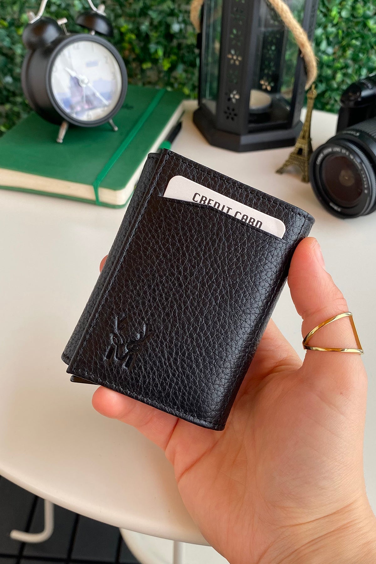 Pescol - Genuine Leather RFID Protection Card Holder/Wallet