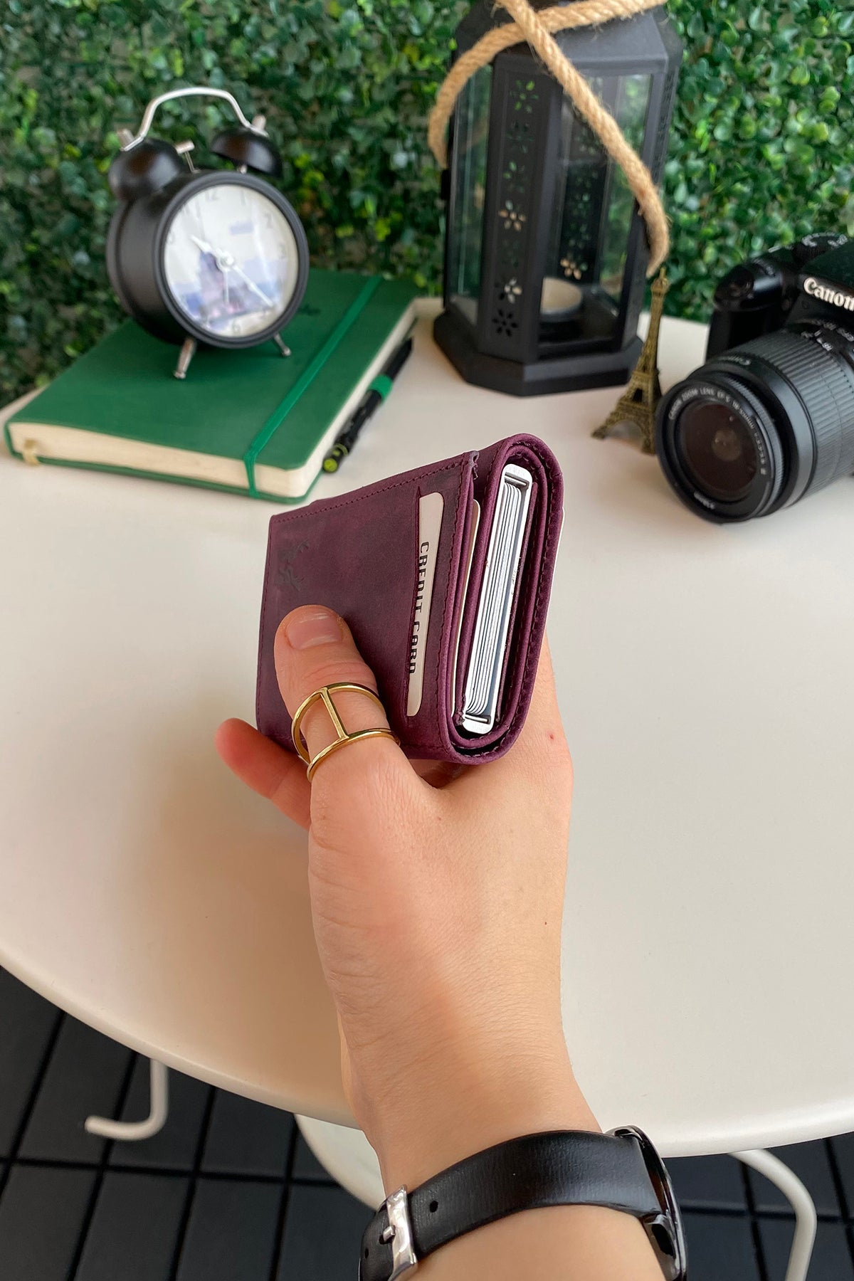 Pescol - Genuine Leather RFID Protection Card Holder/Wallet