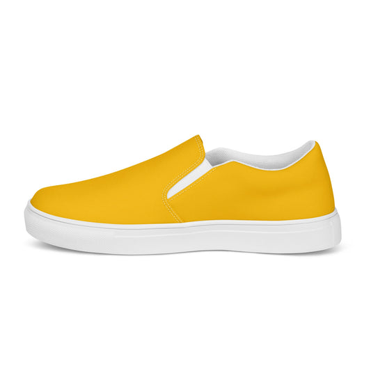 Mens Slip-on Canvas Shoes Amber Orange