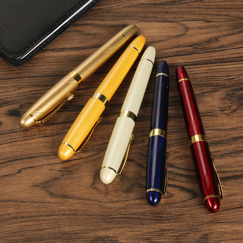 Jinhao X450 fountain pen student practice gift business metal signature calligraphy gift pen can be used ink sac